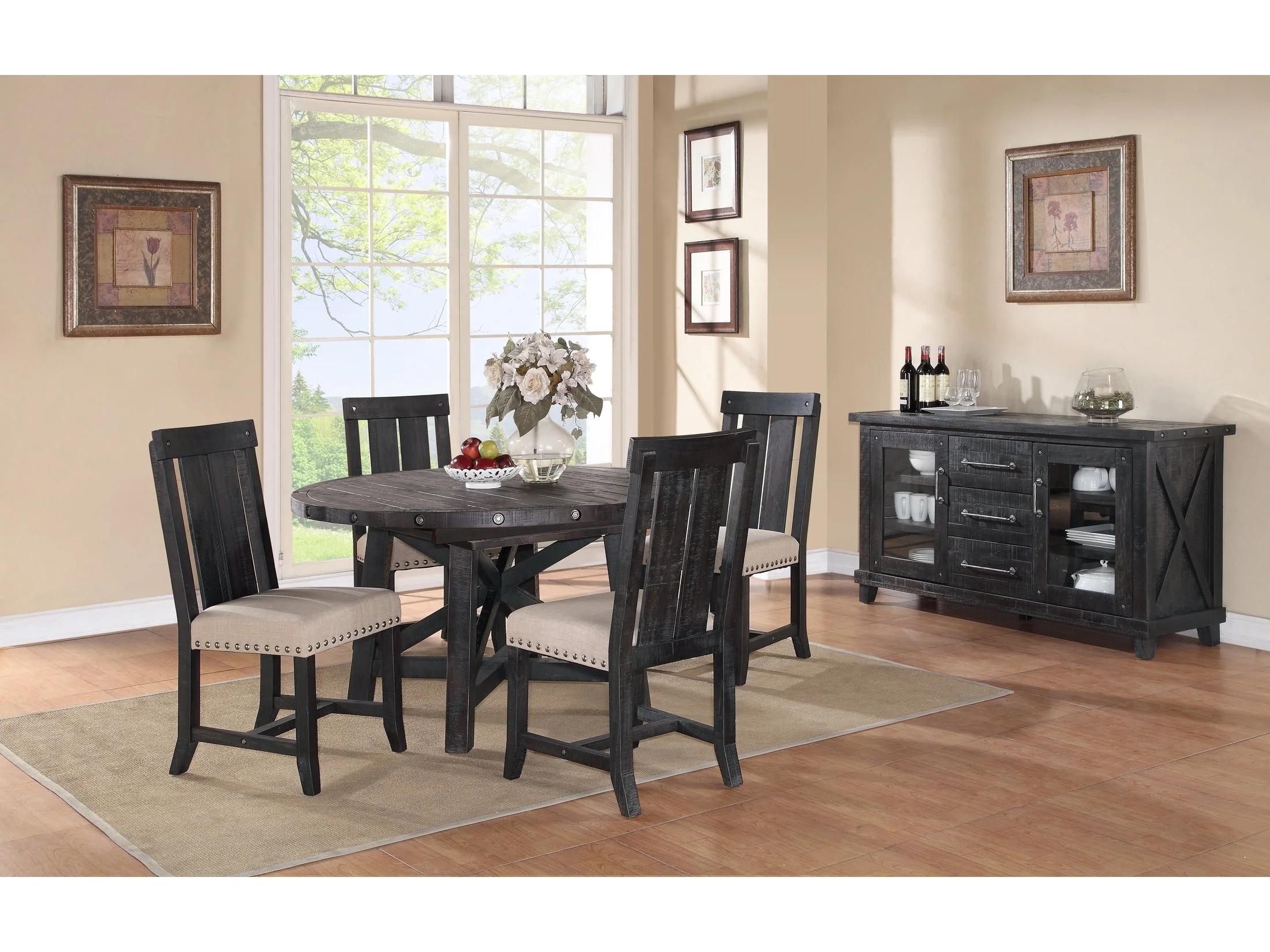 Yosemite Solid Wood Round Extension Table