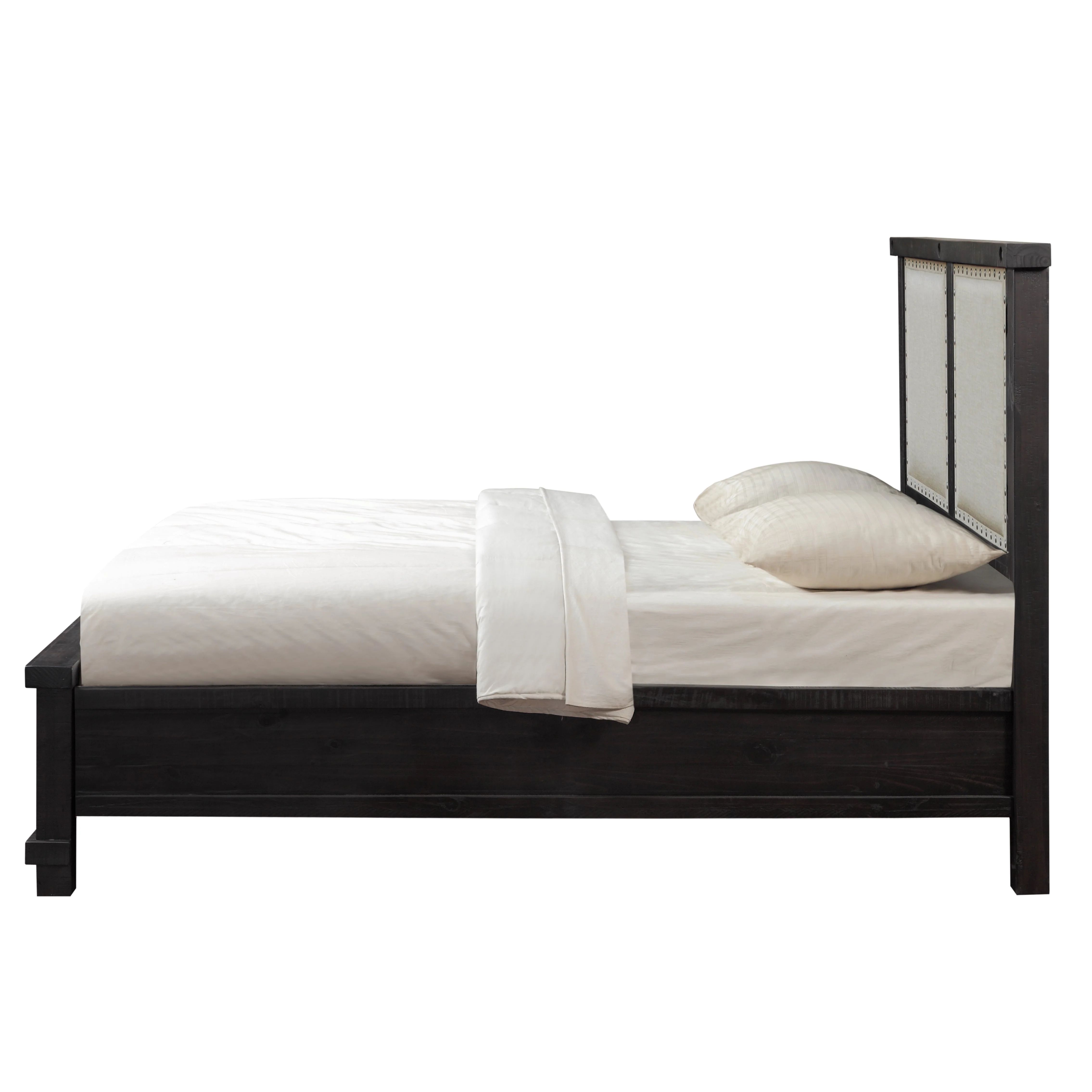 Yosemite Upholstered Footboard California King Storage Bed in Cafe - Image 6