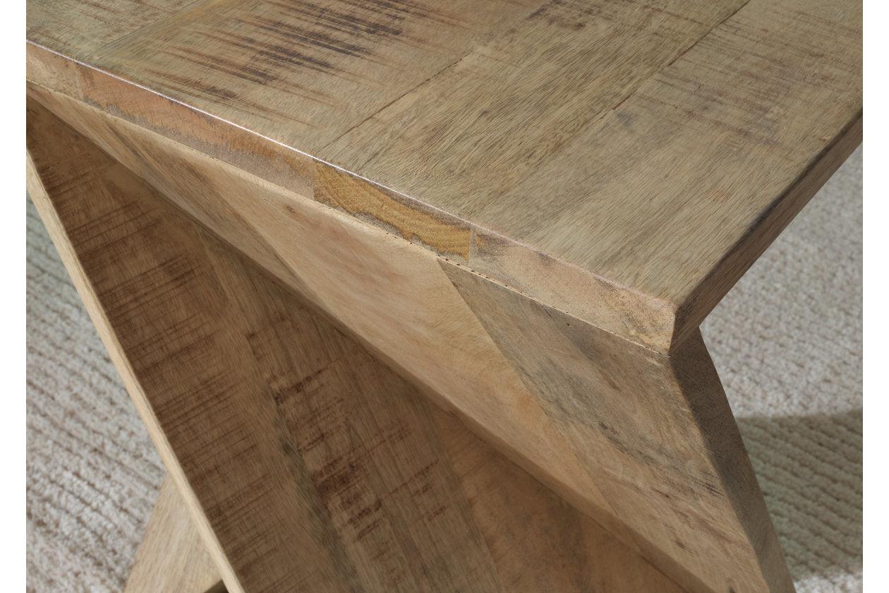 Zalemont Distressed Brown Accent Table - Image 5