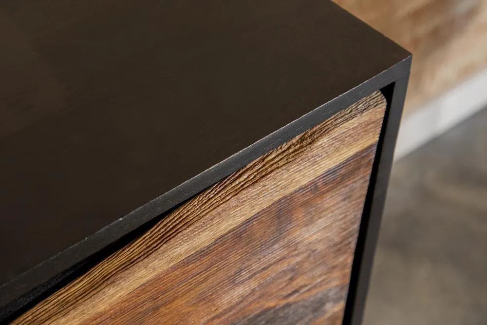 Zara Black Walnut/Gold 2-Door Accent Cabinet - Image 5