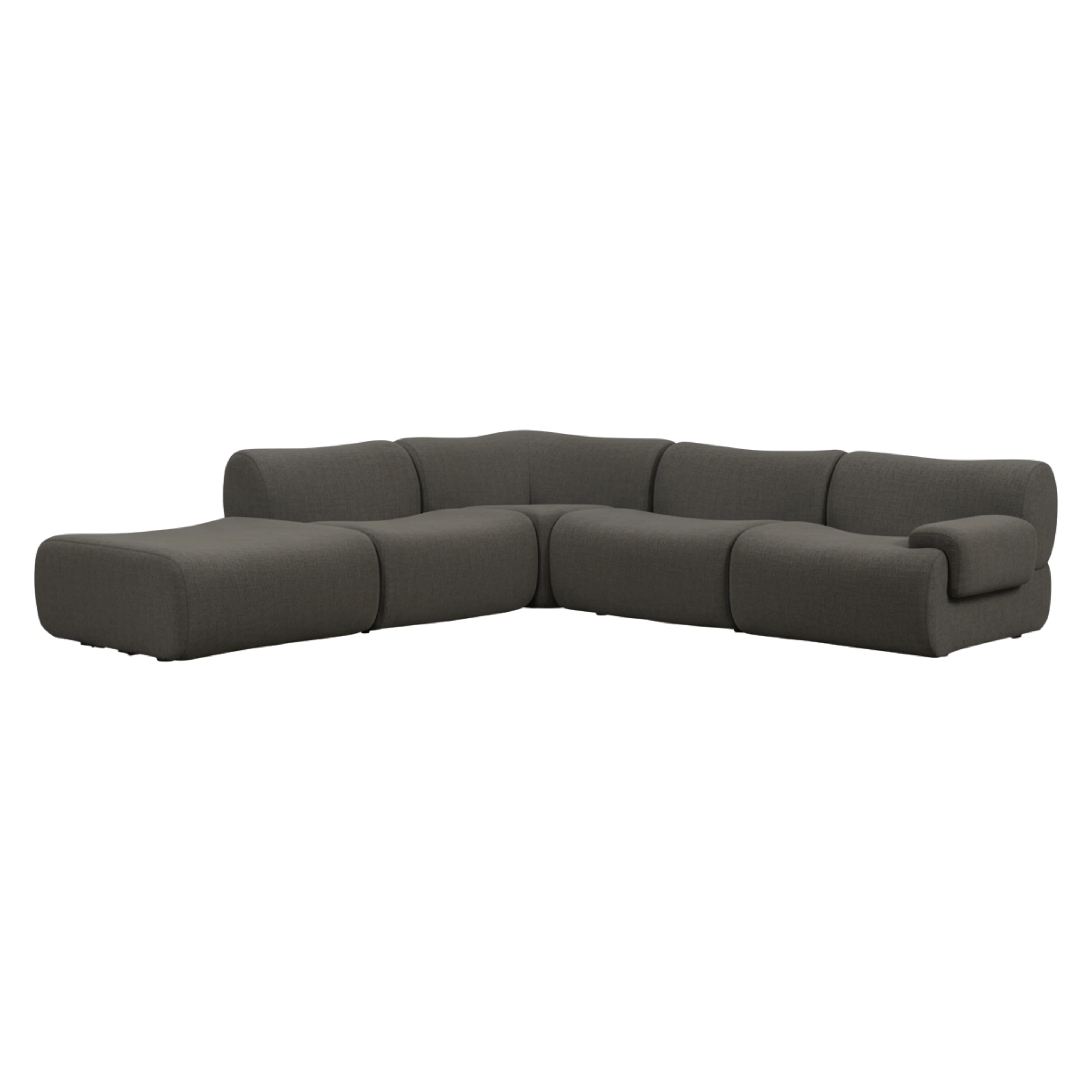 Zenith 5-Piece Contract-Grade Upcycled Fabric Modular Sectional - Image 8