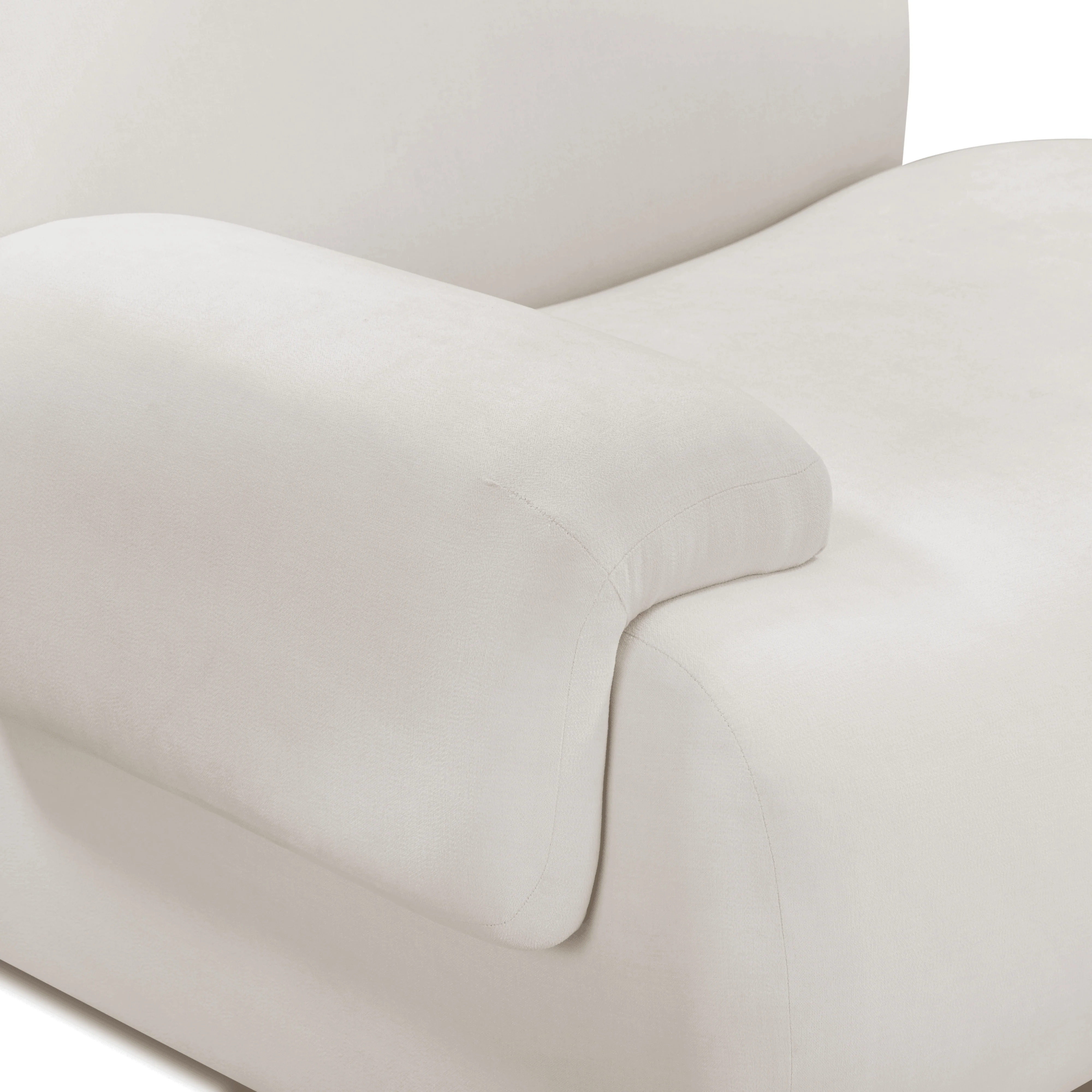 Zenith 80" Contract-Grade Upcycled Fabric Modular Loveseat - Image 6