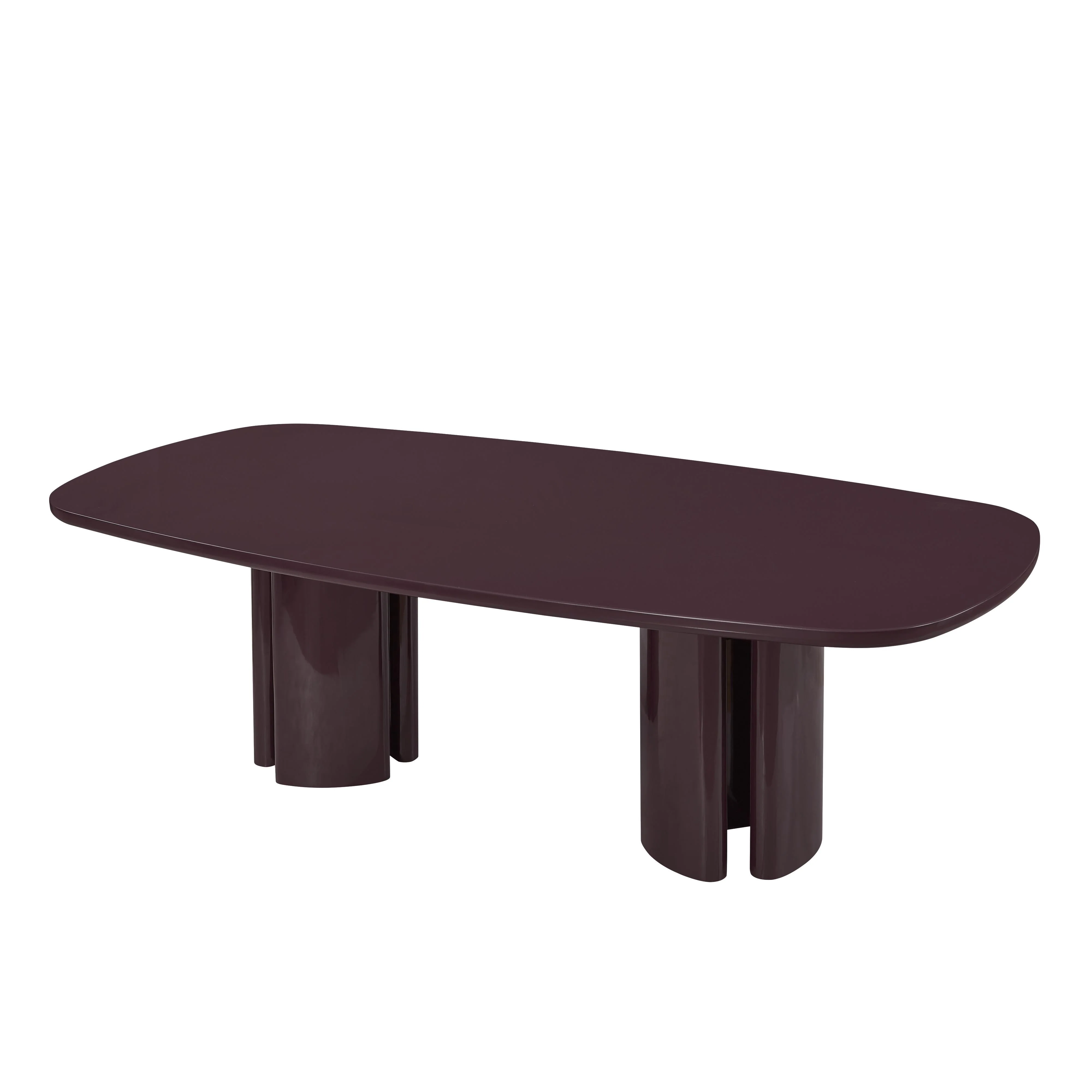 Zola Lacquer Oval 94.5" Dining Table - Image 13