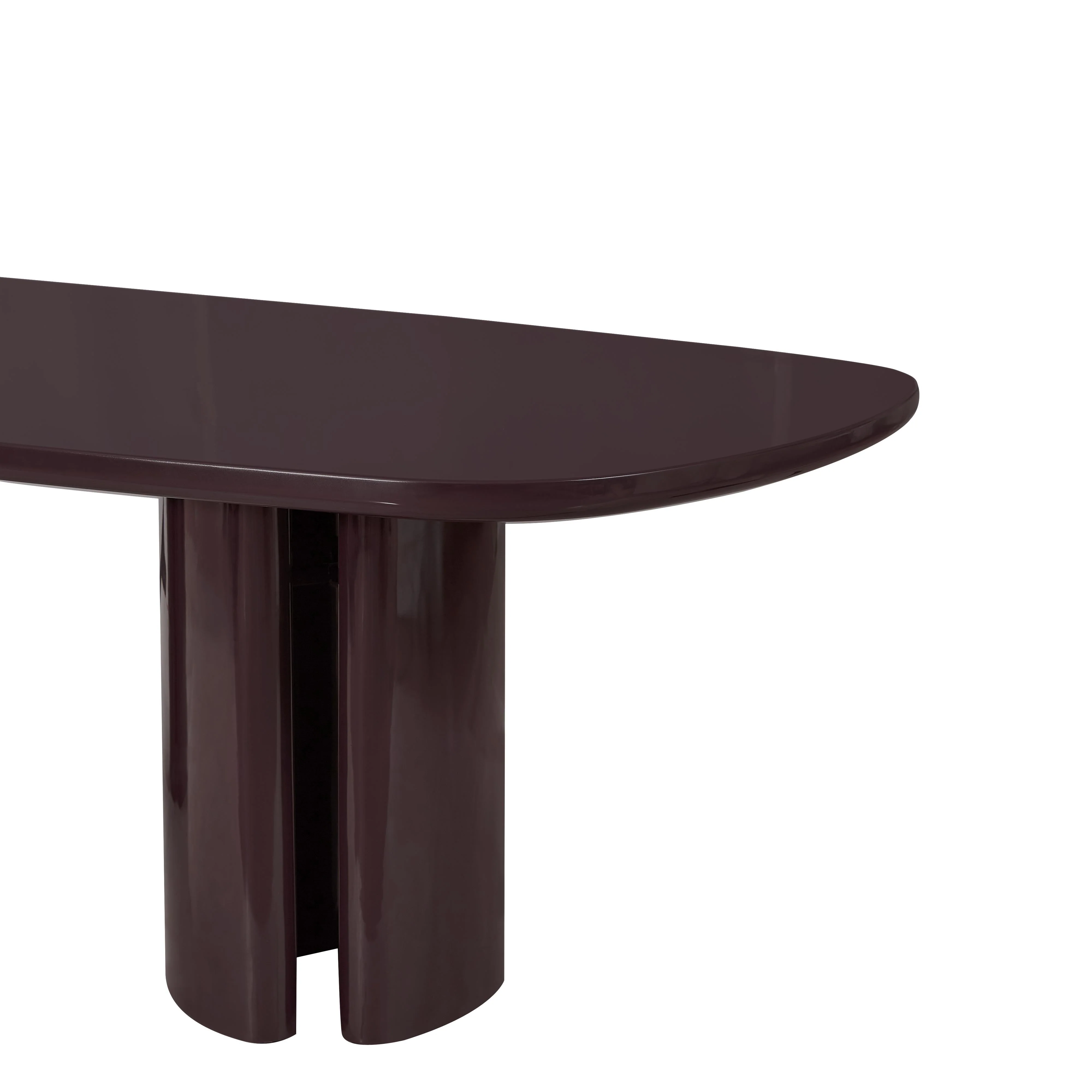Zola Lacquer Oval 94.5" Dining Table - Image 15