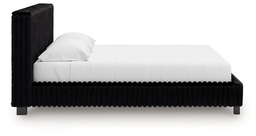 Zuraleus Black King Upholstered Bed - Image 8