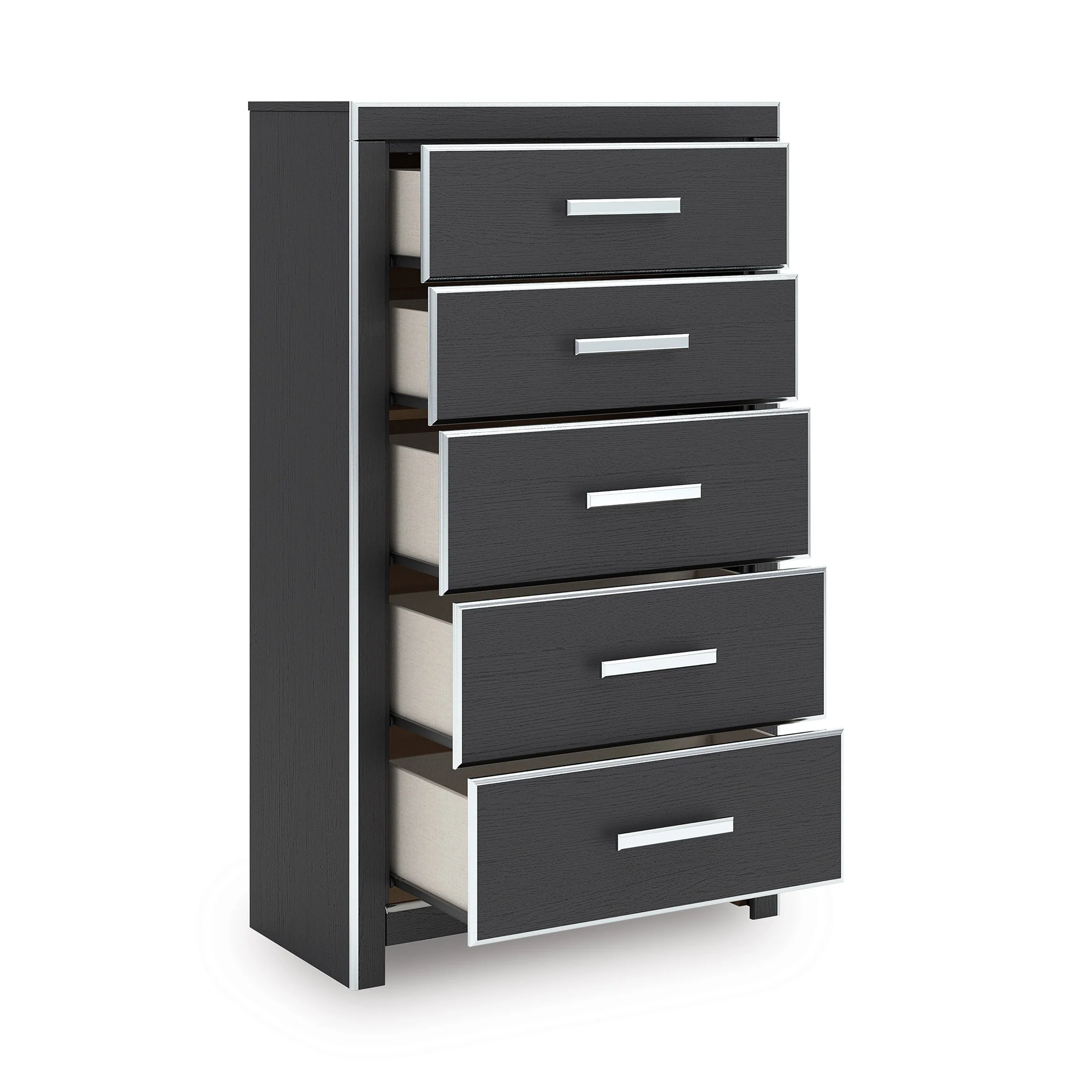 Zuraleus Black Upholstered Platform Bedroom Set - Image 16