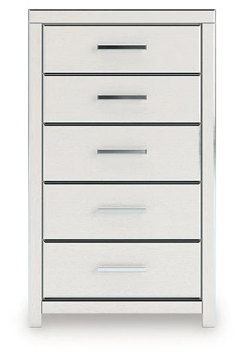 Zuraleus White Five Drawer Chest - Image 4