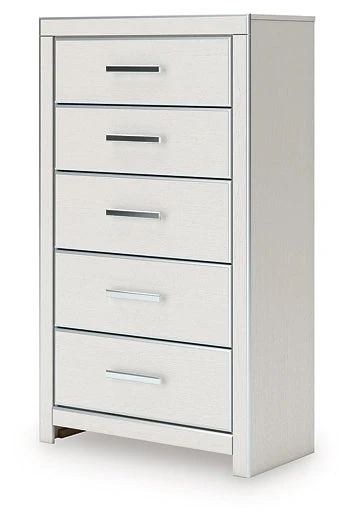 Zuraleus White Five Drawer Chest - Image 5
