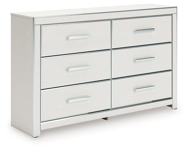 Zuraleus White Six Drawer Dresser